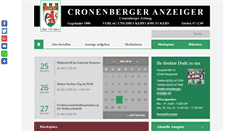 Desktop Screenshot of cronenberger-anzeiger.de